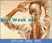 Cliquez sur l'image pour la voir en taille relle

Nom : bon week end.jpg
Affichages : 1836
Taille : 25,5 Ko
ID : 78457