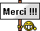 Panneau Merci